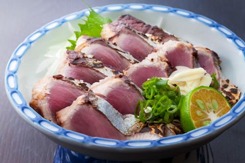 板前おすすめ室戸のたたき(塩)